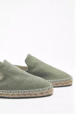 Cala 1789 Espadrilles Slip On Kaki SLIPON COTON Hot