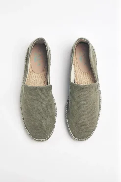 Cala 1789 Espadrilles Slip On Kaki SLIPON COTON Hot
