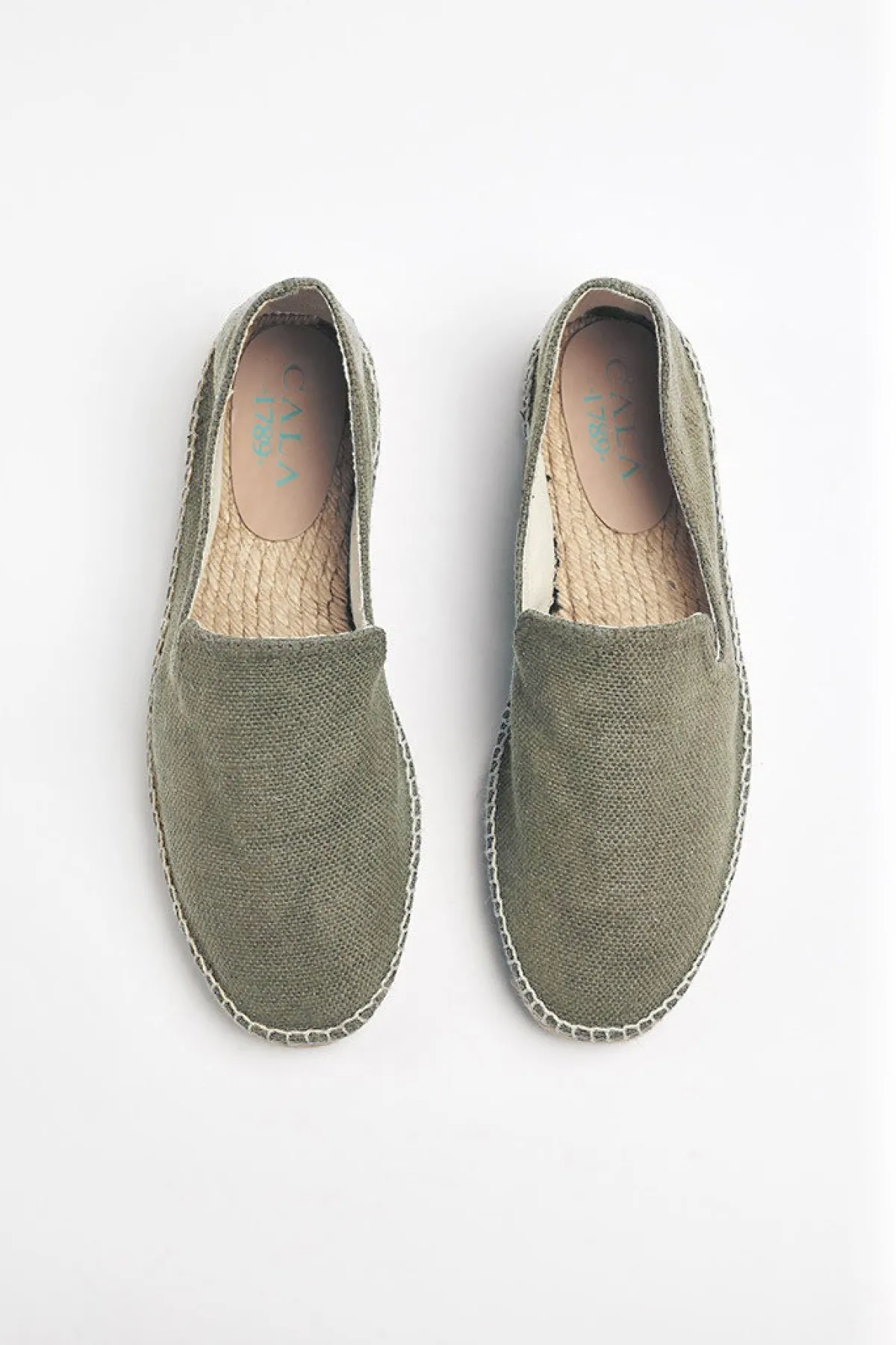 Cala 1789 Espadrilles Slip On Kaki SLIPON COTON Hot
