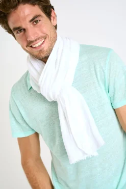 Cala 1789 Foulard en lin blanc ELIAS LINDYE Fashion