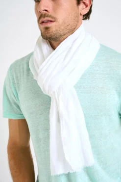 Cala 1789 Foulard en lin blanc ELIAS LINDYE Fashion