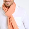 Cala 1789 Foulard en lin corail ELIAS LINDYE Best