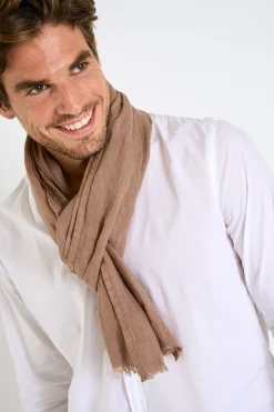 Cala 1789 Foulard en lin taupe ELIAS LINDYE New