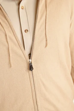 Cala 1789 Gilet à capuche beige Luca MONZA Best