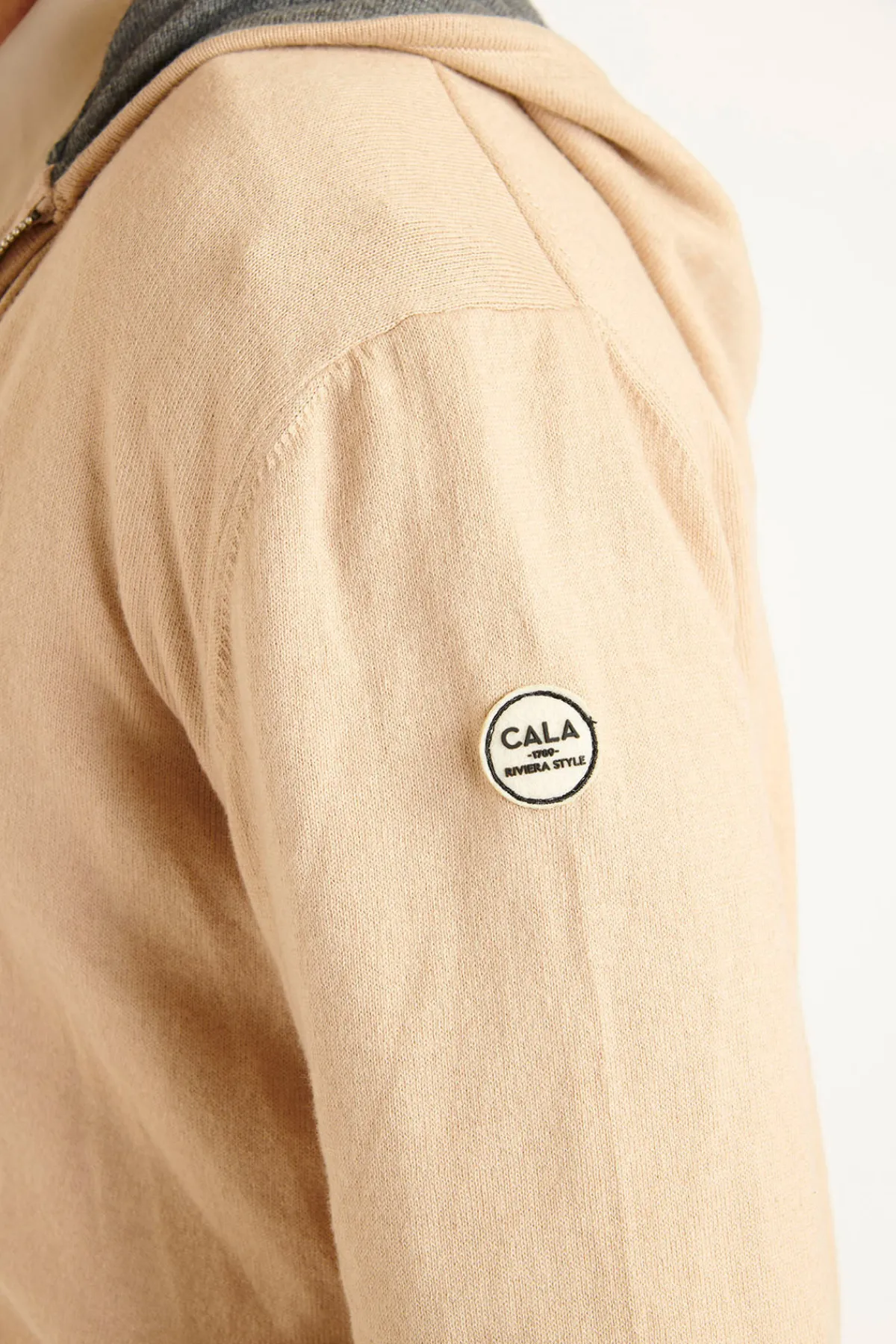 Cala 1789 Gilet à capuche beige Luca MONZA Best