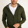 Cala 1789 GILET A CAPUCHE KAKI LUCA MONZA Fashion