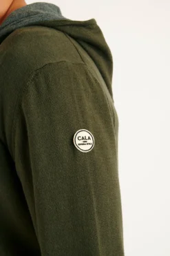 Cala 1789 GILET A CAPUCHE KAKI LUCA MONZA Fashion
