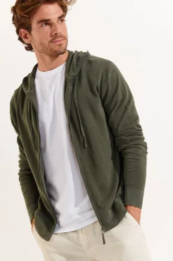 Cala 1789 Gilet zippé kaki LUCA MERCATI Fashion
