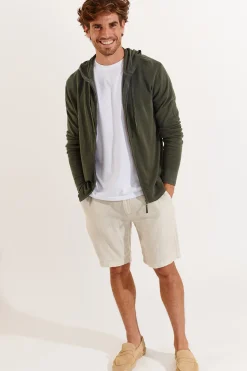 Cala 1789 Gilet zippé kaki LUCA MERCATI Fashion
