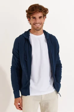 Cala 1789 Gilet zippé marine LUCA MERCATI New