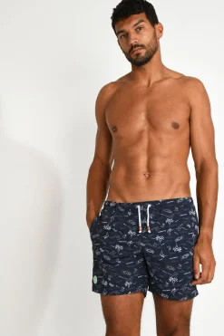 Cala 1789 Maillot de bain homme bleu marine imprimé Online