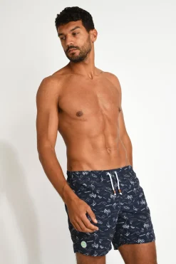 Cala 1789 Maillot de bain homme bleu marine imprimé Online