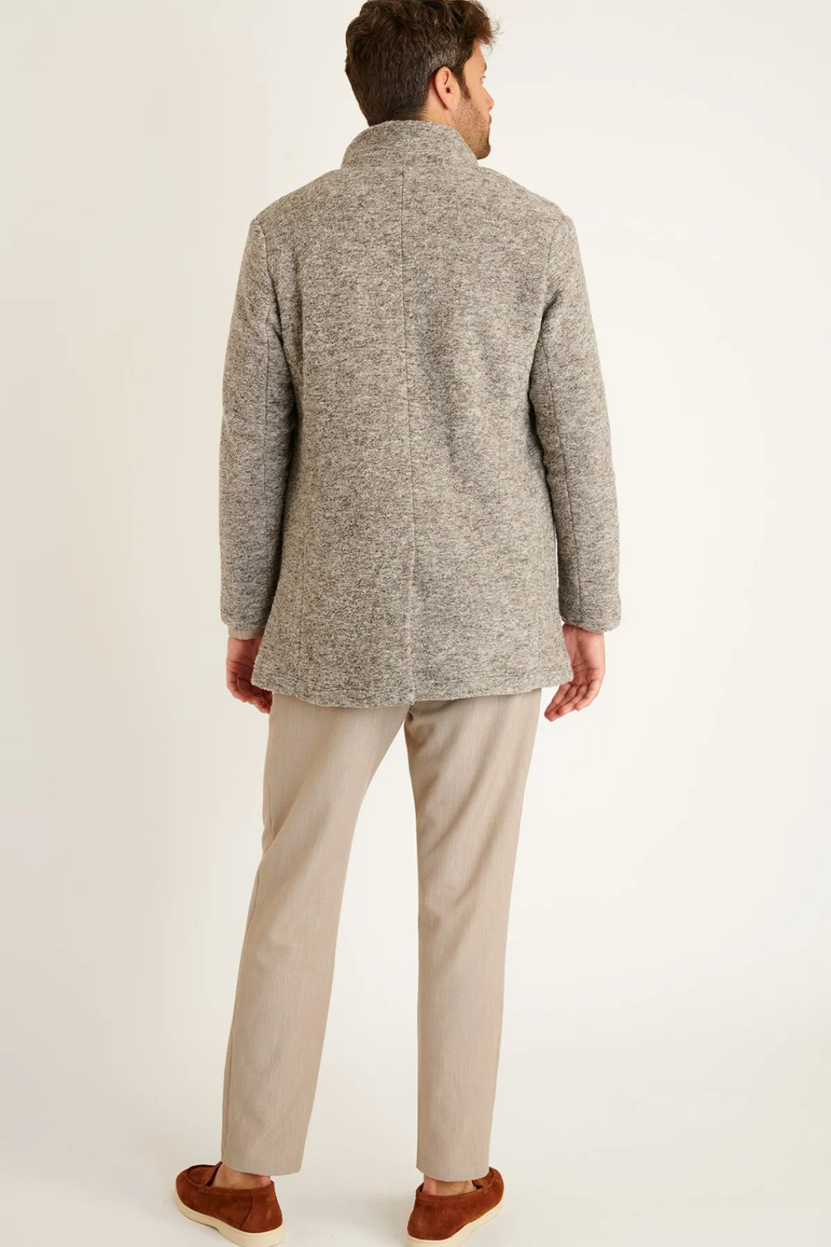 Cala 1789 MANTEAU GRIS UMBERTO KARALIS Clearance