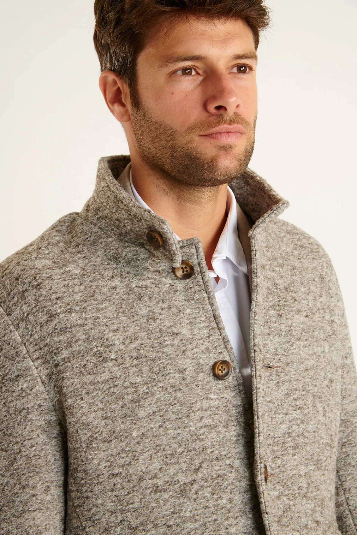 Cala 1789 MANTEAU GRIS UMBERTO KARALIS Clearance