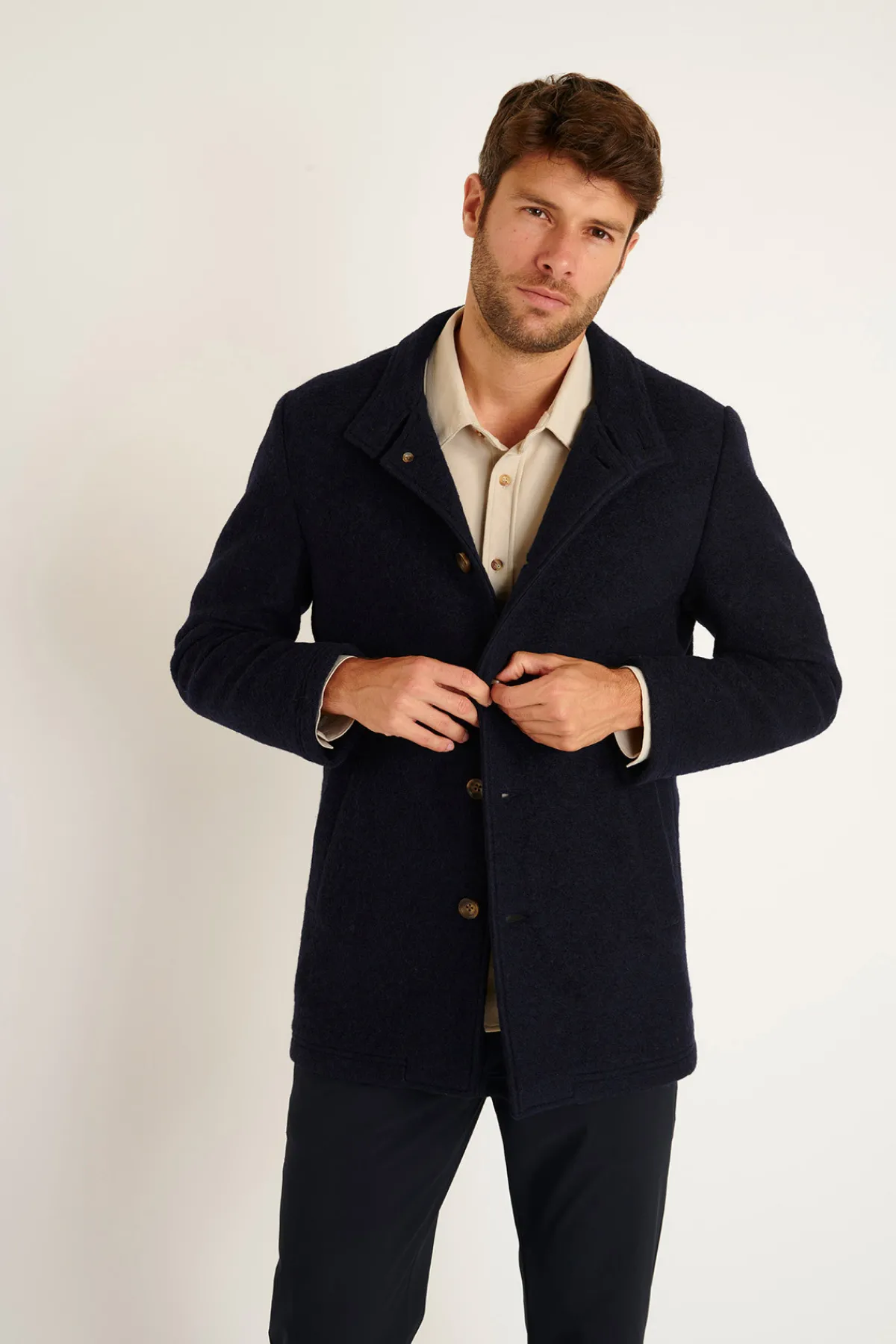Cala 1789 MANTEAU MARINE UMBERTO KARALIS Clearance