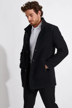 Cala 1789 MANTEAU NOIR UMBERTO KARALIS Fashion
