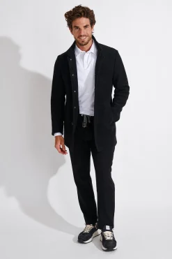 Cala 1789 MANTEAU NOIR UMBERTO KARALIS Fashion