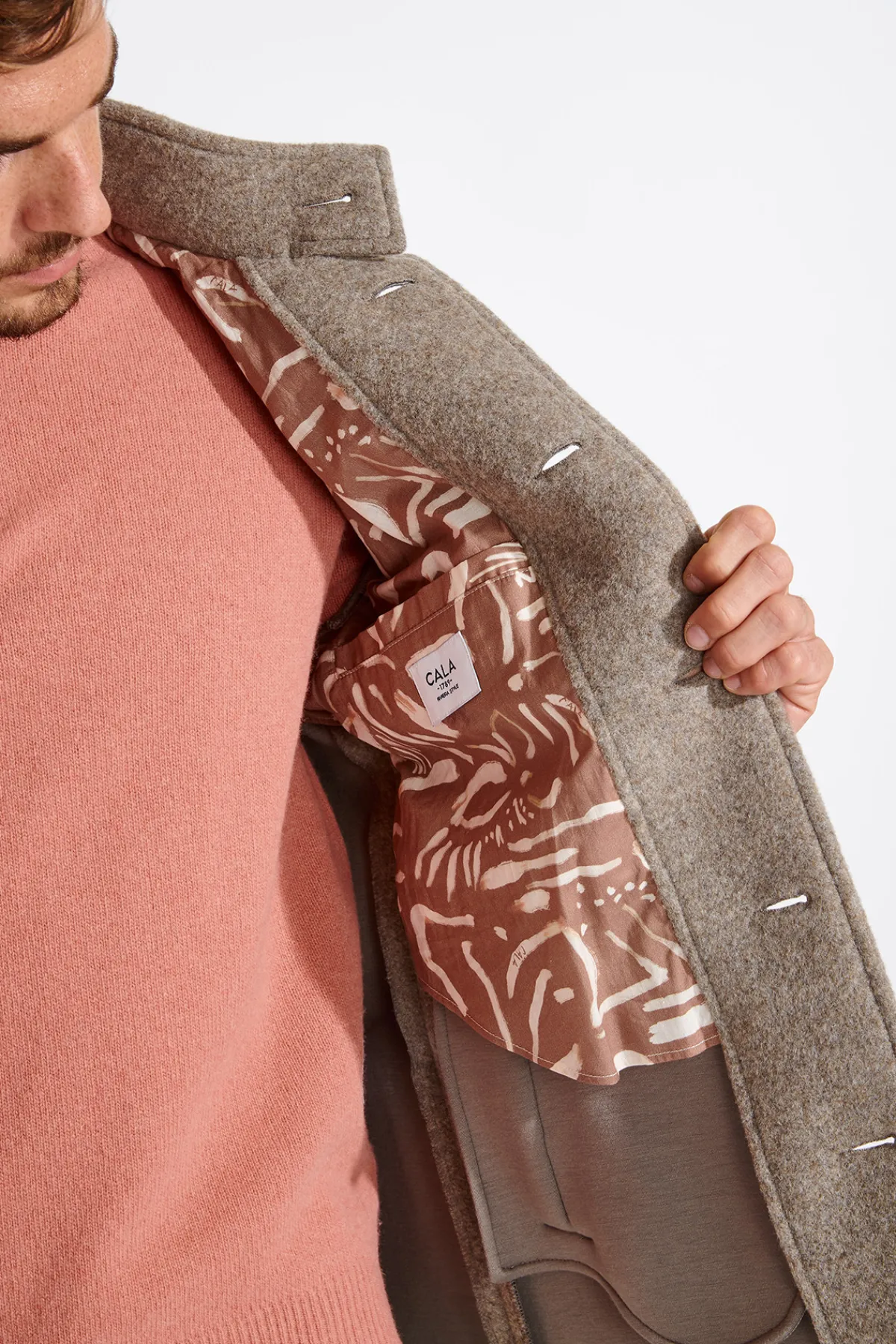 Cala 1789 Manteau taupe UMBERTO TAIGA Online