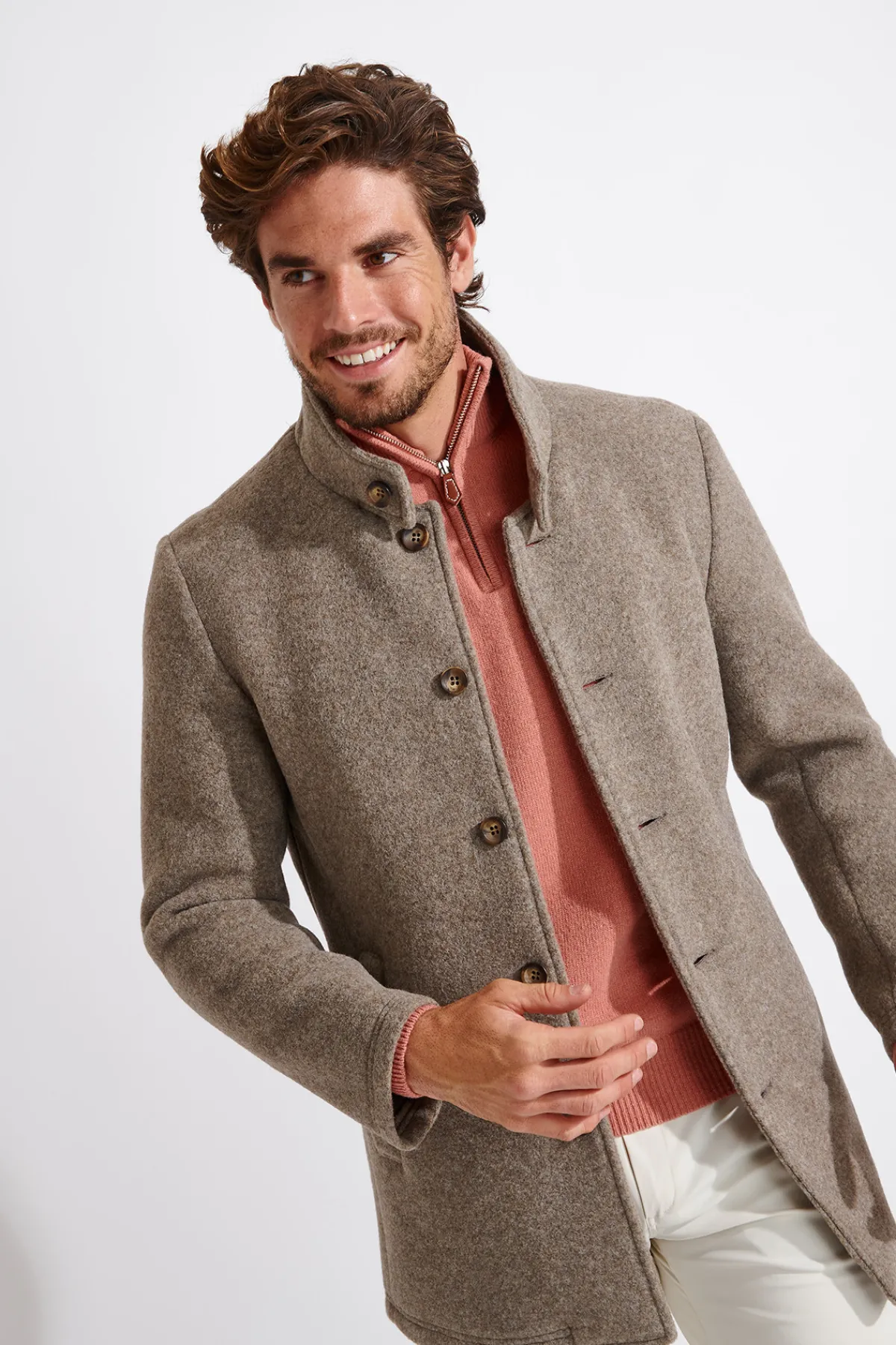 Cala 1789 Manteau taupe UMBERTO TAIGA Online