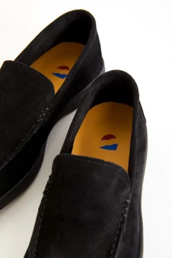 Cala 1789 Mocassin en cuir noir RIMINI HARBOR Discount