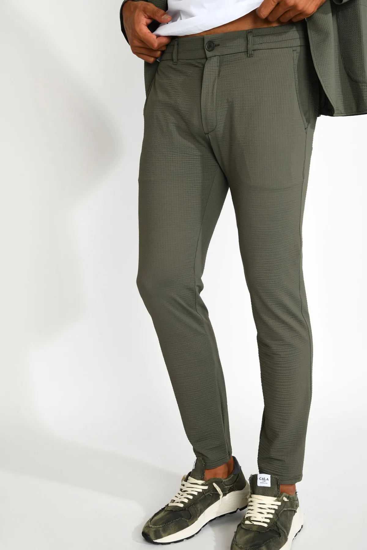 Cala 1789 Pantalon chino kaki Serge TRIESTE Online