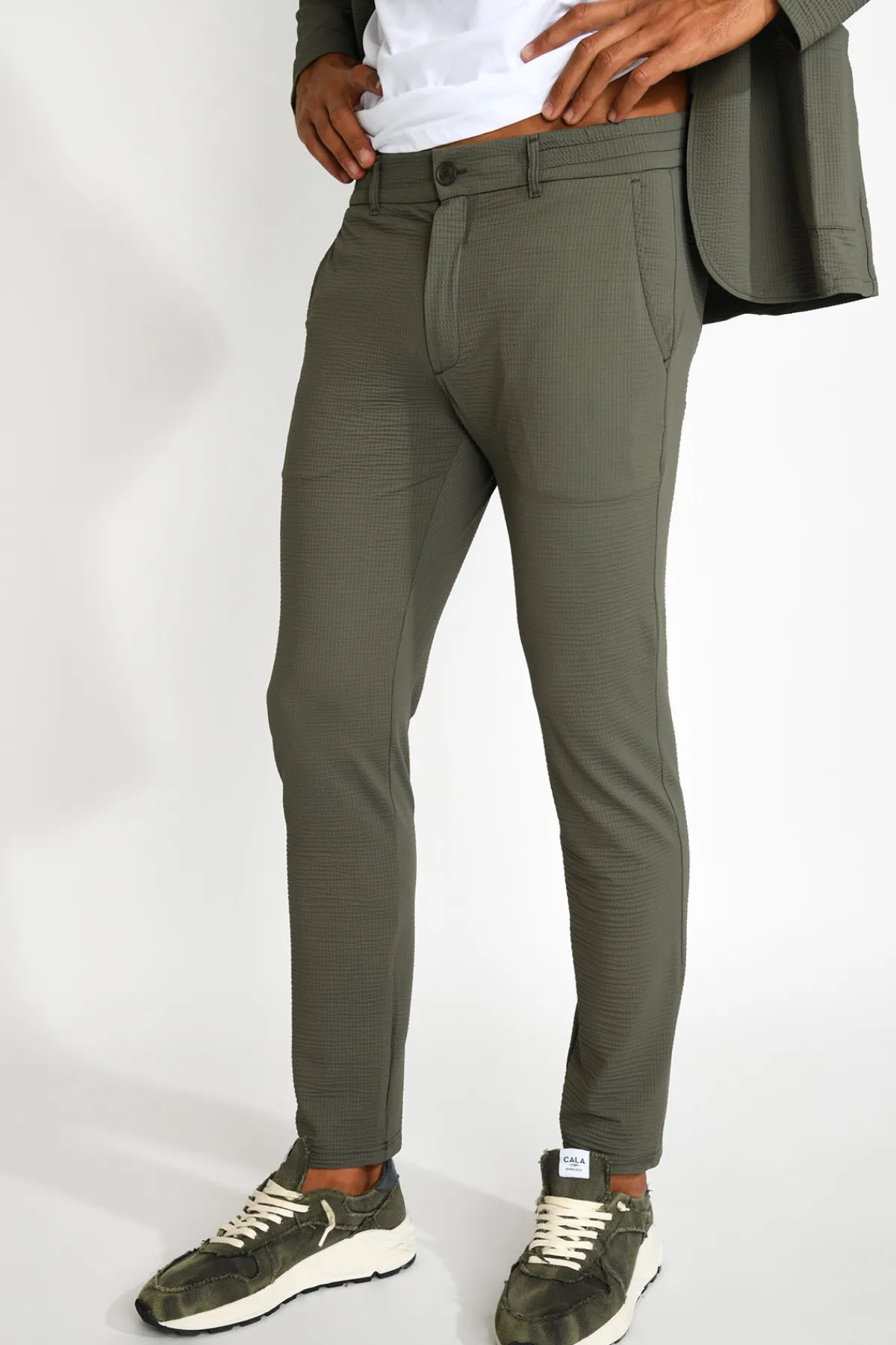 Cala 1789 Pantalon chino kaki Serge TRIESTE Online