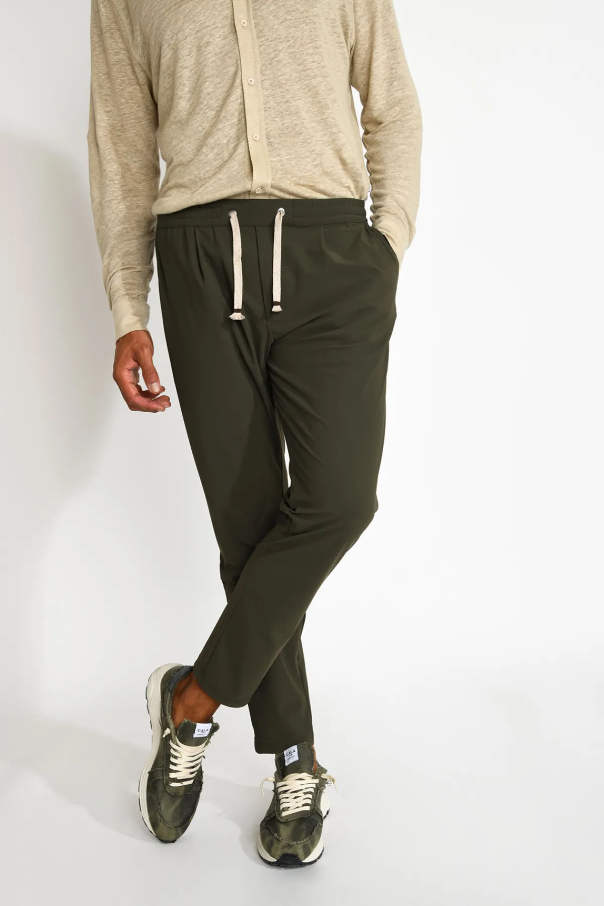 Cala 1789 Pantalon kaki PAOLO LESCADA Hot