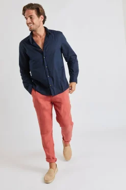 Cala 1789 Pantalon safran en lin Chino Lindye Clearance
