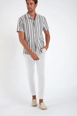 Cala 1789 Pantalon stretch blanc - SERGE LESCADA Clearance