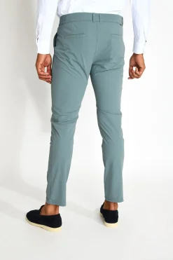 Cala 1789 Pantalon stretch bleu glacier SERGE LESCADA Hot