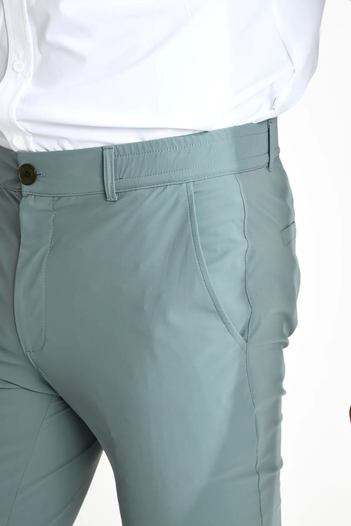 Cala 1789 Pantalon stretch bleu glacier SERGE LESCADA Hot