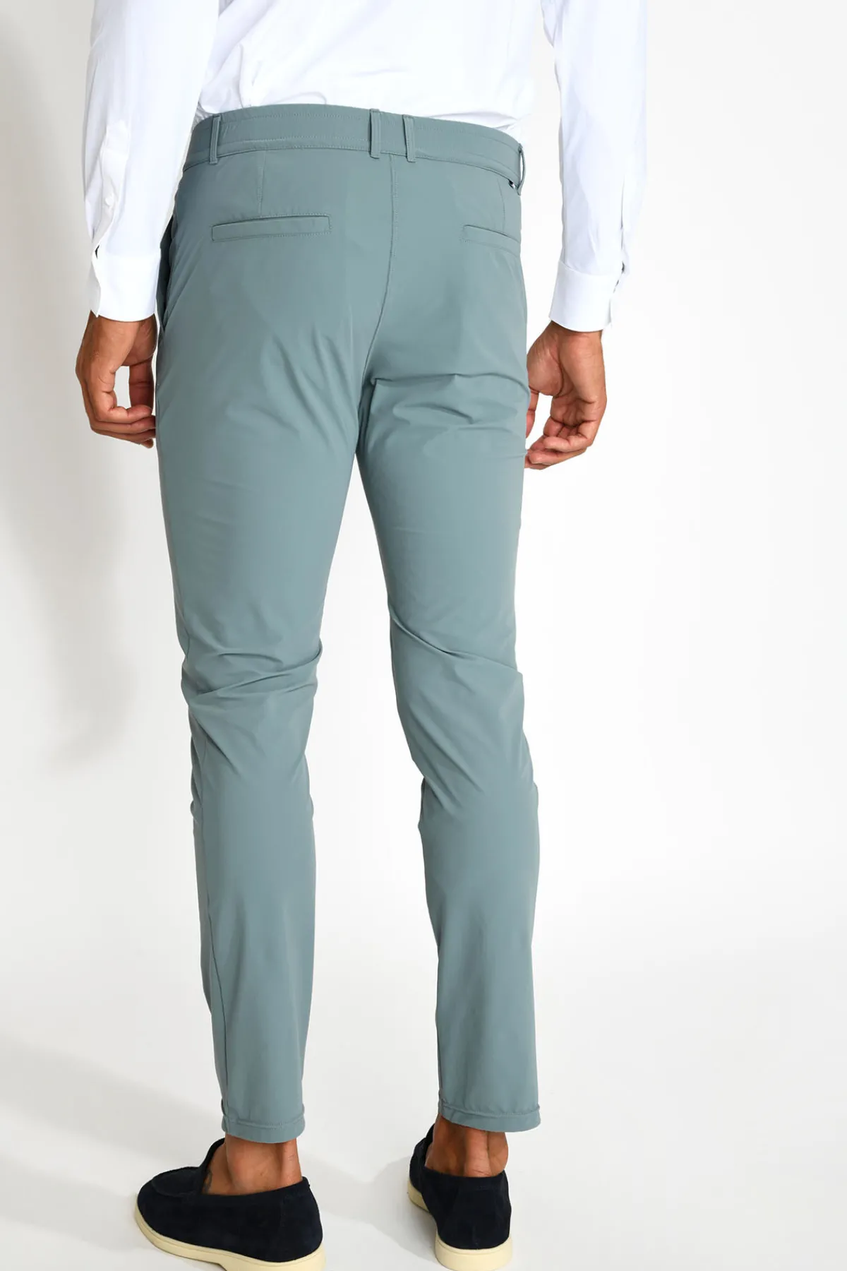 Cala 1789 Pantalon stretch bleu glacier SERGE LESCADA Hot