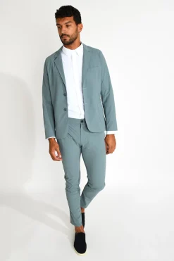 Cala 1789 Pantalon stretch bleu glacier SERGE LESCADA Hot