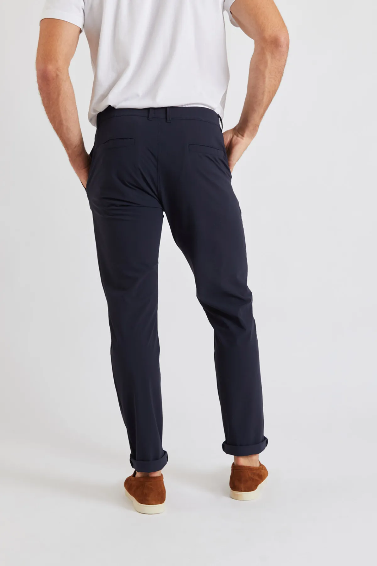 Cala 1789 Pantalon stretch bleu marine - SERGE LESCADA Sale
