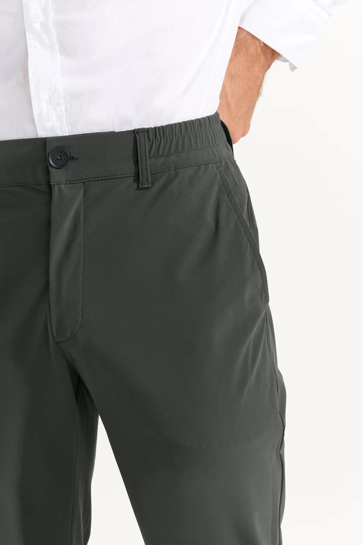 Cala 1789 Pantalon stretch vert sapin SERGE LESCADA Fashion