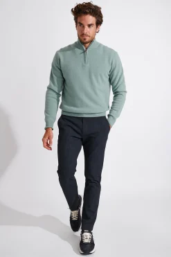 Cala 1789 PULL CAMIONNEUR VERT D'EAU MARCO TREVISE Fashion