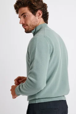 Cala 1789 PULL CAMIONNEUR VERT D'EAU MARCO TREVISE Fashion