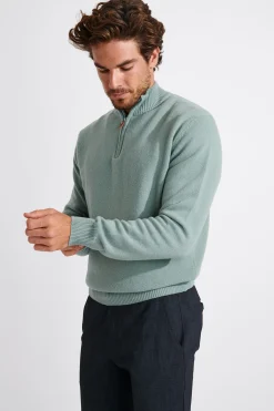 Cala 1789 PULL CAMIONNEUR VERT D'EAU MARCO TREVISE Fashion