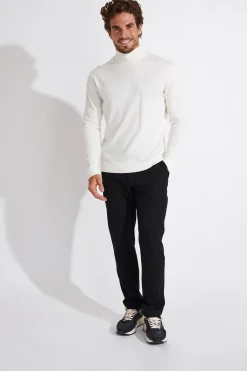 Cala 1789 PULL COL ROULÉ ECRU SILVIO MONZA Fashion