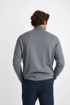 Cala 1789 PULL COL ROULÉ GRIS CHINE SILVIO MONZA Online
