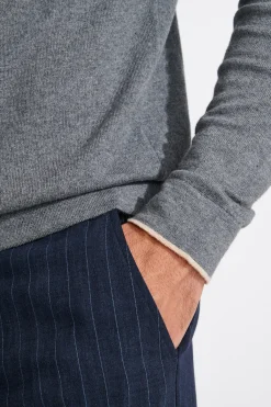 Cala 1789 PULL COL ROULÉ GRIS CHINE SILVIO MONZA Online