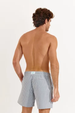 Cala 1789 Short de bain rayé bleu SWIMSHORT CALVI Hot