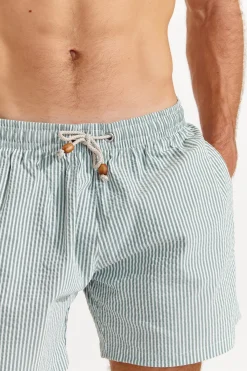 Cala 1789 Short de bain rayé vert SWIMSHORT CALVI Best