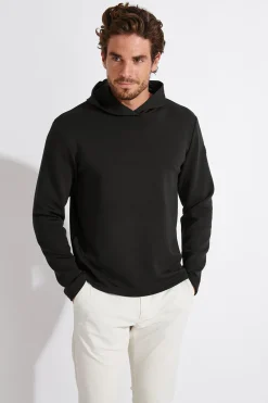 Cala 1789 Sweat à capuche noir VOLIO PIEMONT Outlet