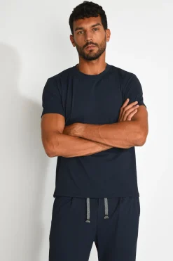 Cala 1789 T shirt technique bleu marine CYRIL TRIESTE New