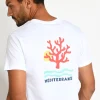 Cala 1789 T shirt YANN CORAL blanc Discount