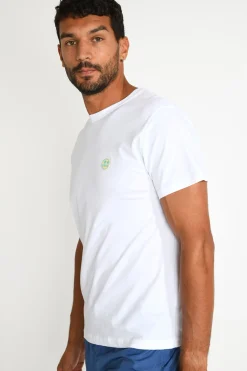 Cala 1789 T shirt YANN CORAL blanc Discount
