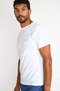Cala 1789 T shirt YANN CORAL blanc Discount
