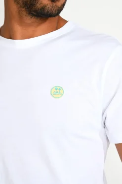 Cala 1789 T shirt YANN CORAL blanc Discount