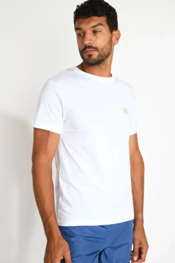 Cala 1789 T shirt YANN CORAL blanc Discount